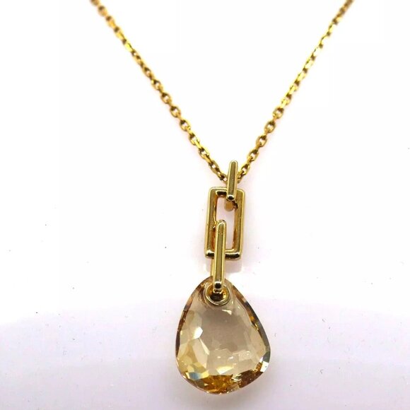 Swarovski Designer Rare Desert Glow Colored Parallel Necklace. Luxurious! NEW. - Picture 3 of 5